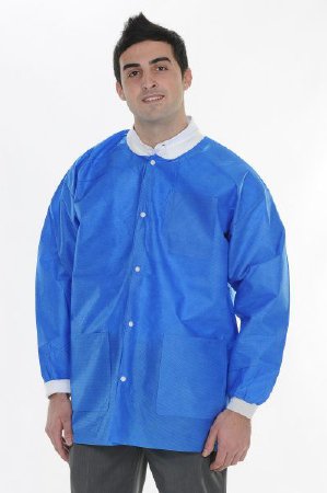Picture of Lab Jacket ValuMax® Extra-Safe™ Royal Blue Large Hip Length Limited Reuse3630RYL