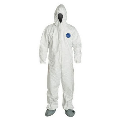 Picture of Coverall with Hood Dupont™ Tyvek® 400 Large White Disposable NonSterile4T049