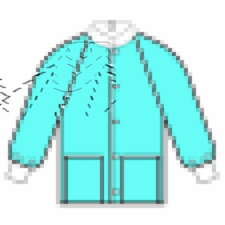 Picture of Lab Jacket White Medium Hip Length Disposable10067