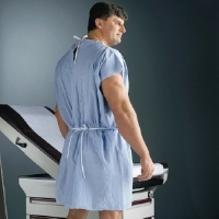 Picture of Patient Exam Gown EnduroWear® Large Blue Disposable70261N