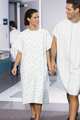 Picture of Patient Exam Gown Medium / Large Sparkler Print Reusable790 L
