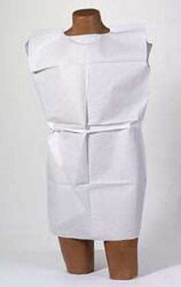 Picture of Patient Exam Gown TIDI® Medium White Disposable910416