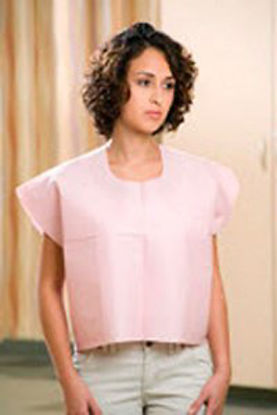 Picture of Exam Cape Blue One Size Fits Most Front / Back Opening Without Closure Unisex70204N