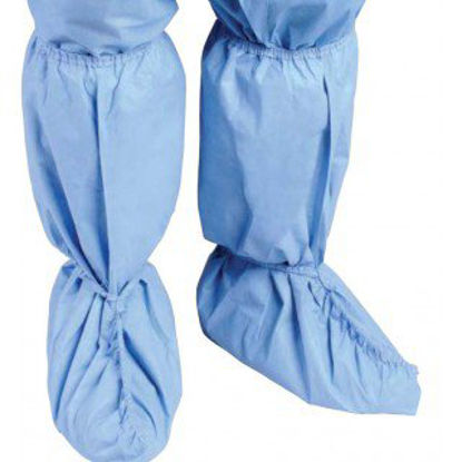 Picture of Boot Cover Critical Zone® One Size Fits Most Knee High Nonskid Sole Blue NonSterile8453