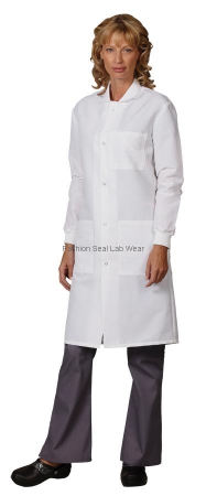 Picture of Lab Coat White Large Knee Length Reusable6405-L