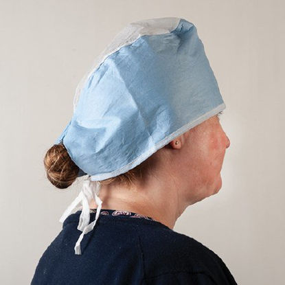 Picture of Surgeon Cap One Size Fits Most Blue Tie Closure335