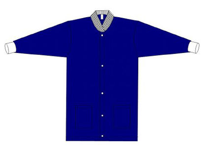 Picture of Warm-Up Jacket Blue Medium Hip Length Disposable1230-730M