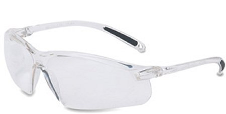 Picture of Safety Glasses Uvex A700 Series Wraparound Anti-scratch Coating Clear Tint Polycarbonate Lens Clear Frame Over Ear One Size Fits MostA700
