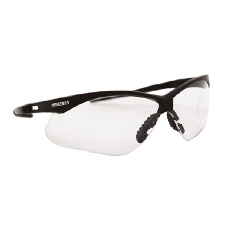 Picture of Safety Glasses Jackson Safety® Nemesis Wraparound Clear Tint Polycarbonate Lens Black Frame Over Ear One Size Fits Most25676