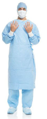 Picture of Surgical Gown with Towel Aero Blue X-Large / X-Long Blue Sterile AAMI Level 3 Disposable41726