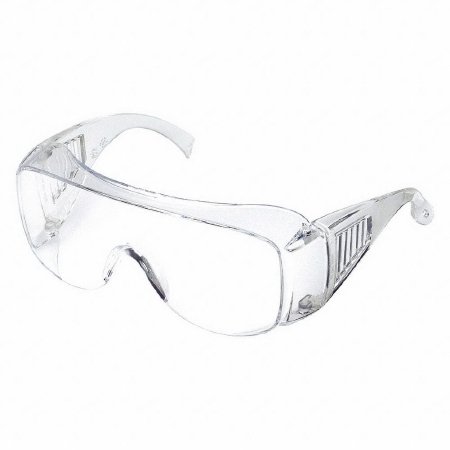 Picture of Safety Glasses Condor™ Visitor Wraparound Clear Tint Polycarbonate Lens Clear Frame Over Ear One Size Fits Most4JND5