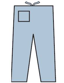 Picture of Scrub Pants Coolwear™ Small Medium Blue Unisex1518S