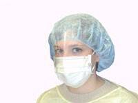 Picture of Procedure Mask IsoSafe® Pleated Earloops One Size Fits Most Yellow NonSterile Not Rated39-10