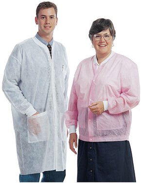 Picture of Lab Jacket PRETECT™ Blue 2X-Large Mid Length Disposable33-190