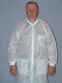 Picture of Lab Coat McKesson Brand Blue 2X-Large Mid Length Disposable34-190