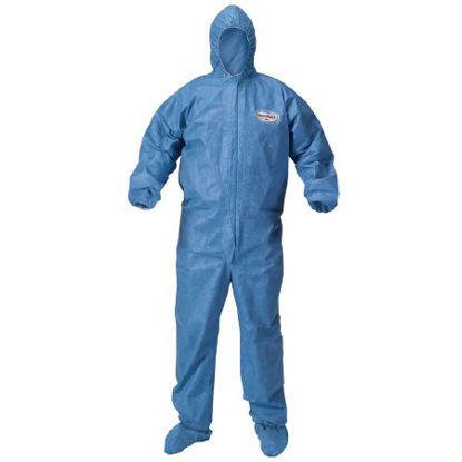 Picture of Coverall with Hood and Boot Covers KleenGuard™ A60 2X-Large Blue Disposable NonSterile45095