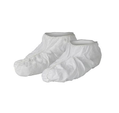 Picture of Shoe Cover KleenGuard™ A40 One Size Fits Most Shoe High Without Tread White NonSterile44490