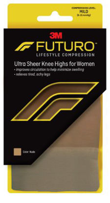 Picture of Compression Stocking 3M™ Futuro™ Energizing Knee High Medium Nude Closed Toe71014NEN
