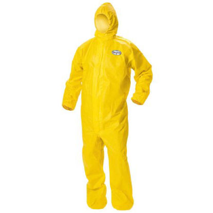 Picture of Coverall with Hood KleenGuard™ A70 Large Yellow Disposable NonSterile09813