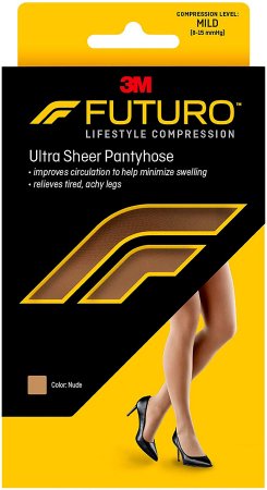 Picture of Compression Pantyhose 3M™ Futuro™ Energizing Waist High Plus Size Nude Closed Toe71019FCNEN