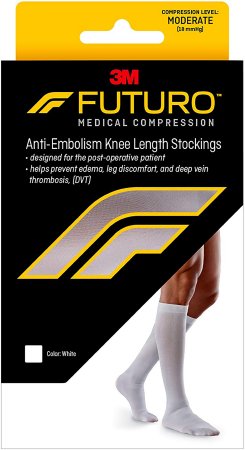 Picture of Anti-embolism Stocking 3M™ Futuro™ Knee High X-Large / Regular White Closed Toe71059EN