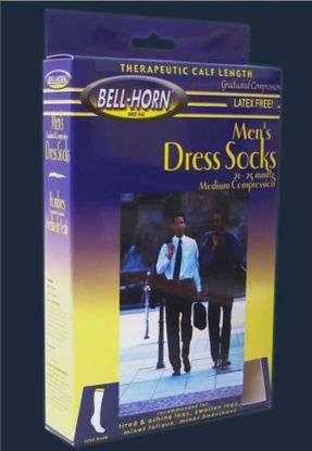 Picture of Compression Socks Bell-Horn® Calf High Small Black Closed Toe11536S