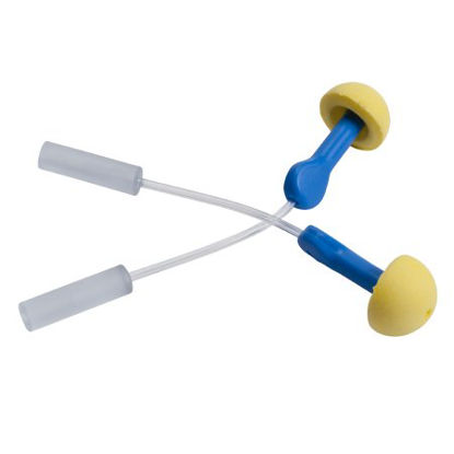 Picture of Test Ear Plugs 3M™ E-A-R™ EXPRESS™ Pod Plugs™ Cordless One Size Fits Most Yellow / Blue393-2008-50