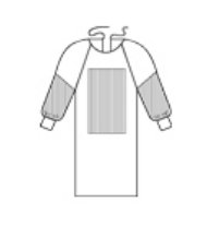 Picture of Fabric-Reinforced Surgical Gown ULTRA Large Blue NonSterile Disposable91512