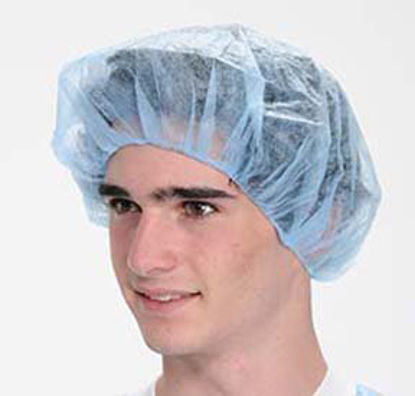 Picture of Bouffant Cap ValuMax One Size Fits Most Blue Elastic Closure2010B-24