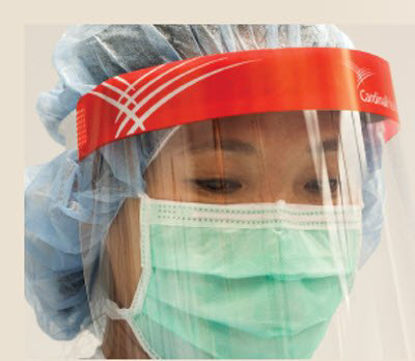Picture of Face Shield Cardinal Health™ One Size Fits Most 3/4 Length Disposable NonSterileH1SHIELD50