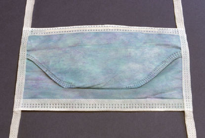 Picture of Surgical Mask Cardinal Health™ Anti-fog Foam Duckbill Tie Closure One Size Fits Most Blue NonSterile ASTM Level 3AT54535