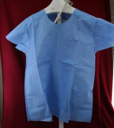 Picture of Scrub Shirt Medium Blue 1 Pocket Short Sleeve Unisex69701