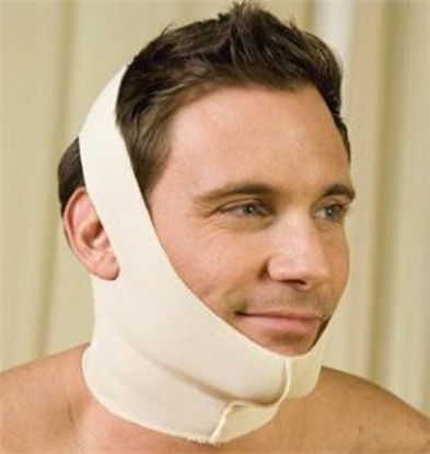 Picture of Neck/Chin Support Cooljaw Medium SuperSilky Fabric BeigeT-118-M