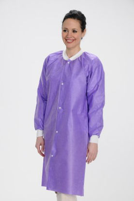 Picture of Lab Coat ValuMax® Extra-Safe™ Purple Medium Knee Length Limited Reuse3660PPM