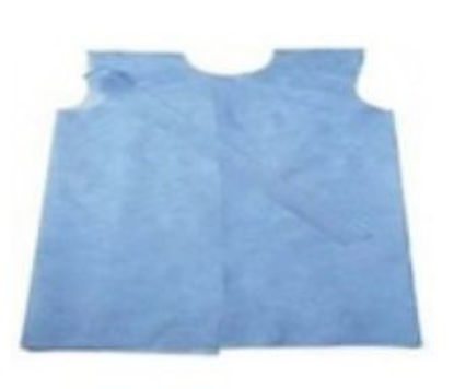 Picture of Exam Cape Blue One Size Fits Most Front / Back Opening Without Closure Female501S