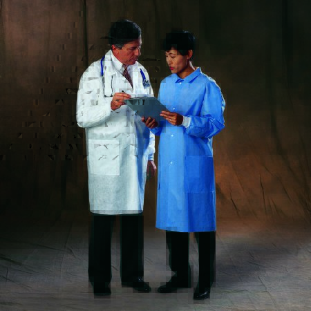 Picture of Lab Coat Basic White 2X-Large Knee Length Disposable10124