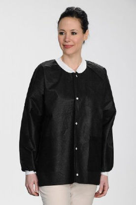 Picture of Lab Jacket ValuMax® Extra-Safe™ Black 2X-Large Hip Length Limited Reuse3630BK2XL