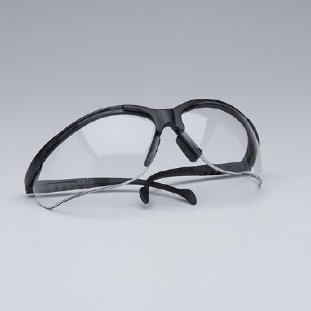 Picture of Safety Glasses Venture II™ Adjustable Temple Clear Tint Polycarbonate Lens Black Frame Over Ear One Size Fits MostSB1810S