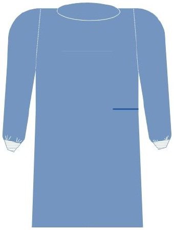 Picture of Non-Reinforced Surgical Gown with Towel SurgiSoft® X-Large Blue Sterile AAMI Level 3 Disposable10131