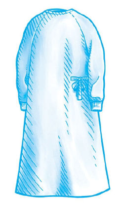 Picture of Surgical Gown with Towel SmartGown™ 2X-Large Blue Sterile AAMI Level 4 Disposable39075