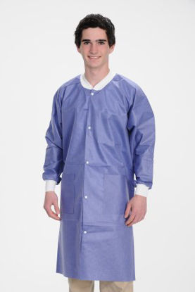Picture of Lab Coat ValuMax® Extra-Safe™ Blueberry X-Large Knee Length Limited Reuse3660BBXL