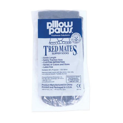 Picture of Slipper Socks TredMates® Medium Gray Ankle High3820-001