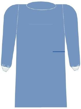 Picture of Non-Reinforced Surgical Gown with Towel SurgiSoft® Large Blue Sterile AAMI Level 3 Disposable10121