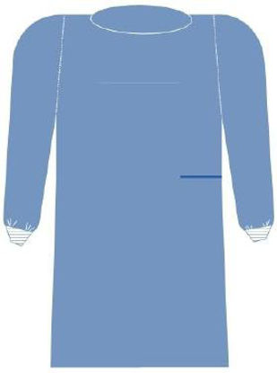 Picture of Non-Reinforced Surgical Gown with Towel SurgiSoft® Large Blue Sterile AAMI Level 3 Disposable10121