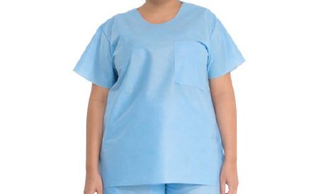 Picture of Scrub Shirt 2X-Large Blue 1 Pocket Short Sleeve Unisex69704