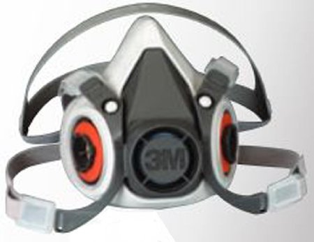 Picture of 3M™ 6000 Reusable Respirator Industrial N95 Half Face 4 Point Adjustable Head Strap Medium Gray665501761