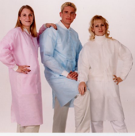 Picture of Lab Coat ValuMax® Medical Blue X-Large Knee Length Limited Reuse3460LBXL