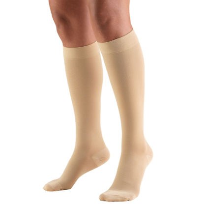 Picture of Compression Stocking Truform® Knee High X-Large Beige Closed Toe8865-BG-XL