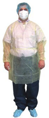 Picture of Protective Procedure Gown X-Large Blue NonSterile Disposable301BL