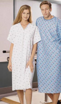Picture of Patient Exam Gown Large Matchsticks Print Reusable778 L